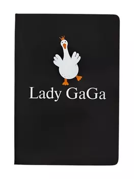 Записная книжка А5 80 листов, deVENTE.Lady GaGa, твердая обложка, искусственная кожа
