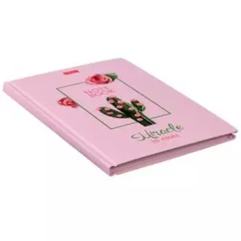 Записная книжка А5, 80 листов "Сегодня я Роза!", твёрдая обложка, блок офсет, белый/розовый, без линовки