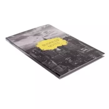 Записная книжка А5, 80 листов, сшивная, Business style №1, интегральный облок, глянцевая ламинация, клетка, блок 60 г/м2