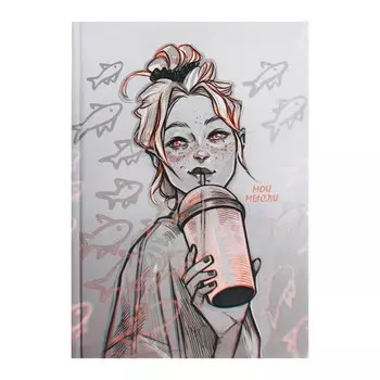 Записная книжка А5, 80 листов в клетку, Street story (Эксклюзив), твёрдая обложка, ламинация soft-touch, блок 70г/м2