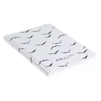 Записная книжка А5, 80 листов в точку "Свободен как птица", твёрдая обложка, матовая ламинация, выборочный лак, блок офсет