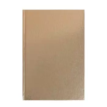Записная книжка А5 80 листов, METALLIC Золото, твердая обложка бумвинил, блок офсет, клетка/линейка
