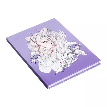 Записная книжка А5, 96 листов в клетку "Fairy", твёрдая обложка, ламинация Soft Touch, тиснение цветной фольгой, блок 70 г/м2