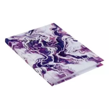 Записная книжка А6 (105 х 140 мм), 80 листов, в линейку "Мрамор", твёрдая обложка, матовая ламинация, тиснение фольгой