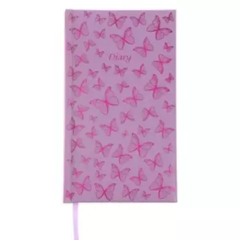 Записная книжка А6+, 120 листов "Бабочки", твёрдая обложка с поролоном, матовая ламинация, тиснение фольгой, тонированный блок 80 г/м2