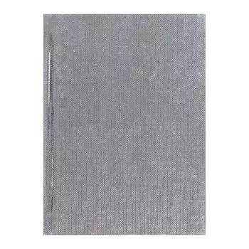 Записная книжка А6, 64 листа, METALLIC, твёрдая обложка бумвинил, в клетку/линию, серебро