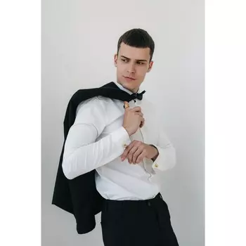 Запонки "Переплетения" малые, цвет золото