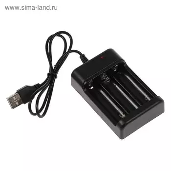 Зарядное устройство для трёх аккумуляторов АА UC-25, USB, ток заряда 250 мА, чёрное