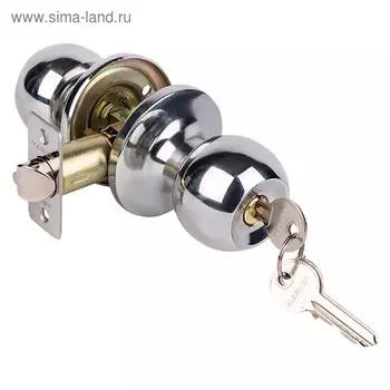 Защелка MARLOK ЗШ-01, ключ, цвет хром