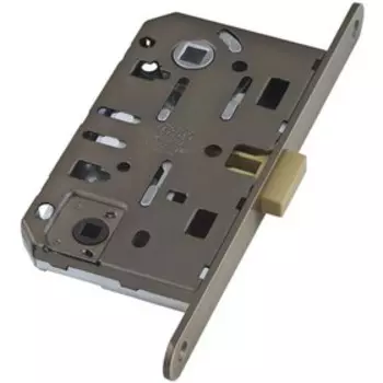 Защелка межкомнатная AGB B06102.50.12 (B04102,B05102) WC, без о/п, цвет античная бронза