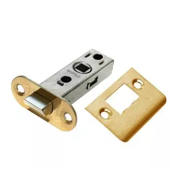 Защелка межкомнатная, скругленная планка OL6-45 PG, цвет золото