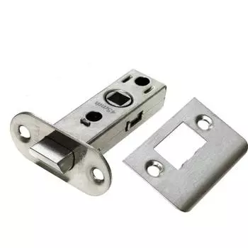 Защелка межкомнатная, скругленная планка OL6-45 SN, цвет никель