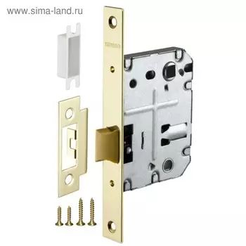 Защелка врезная Fuaro PLASTIC P72-50 GP, цвет латунь