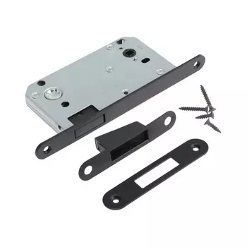 Защелка врезная магнитная LOCKLAND ZLK7BL, под завертку, цвет черный