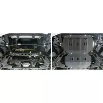 Защита картера "АвтоБРОНЯ", Haval H5 2020-н.в., Great Wall Hover H3 2006-2015, с крепежом, 111.02007.1