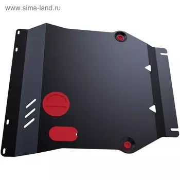 Защита картера и КПП Автоброня для Kia Soul I 2008-2014, сталь 1.8 мм, с крепежом, 111.02806.2