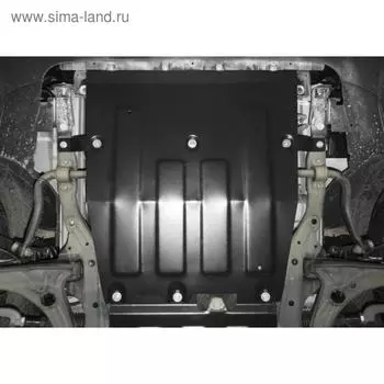 Защита картера и КПП АвтоБРОНЯ для Volkswagen Crafter (V - 2.0TDI 140/177л.с. / МКПП / FWD) 2017-н.в., крепеж в комплекте, сталь, 2 мм, 111.05858.1