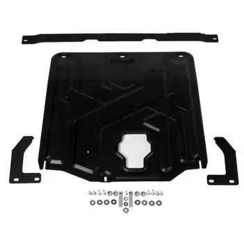 Защита картера и КПП "АвтоБРОНЯ", Kia Ceed 2021-н.в., Hyundai Elantra 2019-2021, Kia Ceed 2018-н.в., с крепежом, 111.02382.1