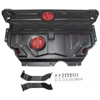 Защита картера и КПП "АвтоБРОНЯ", Skoda Octavia 2013-2017, Skoda Octavia 2017-2021, с крепежом, 111.05114.1