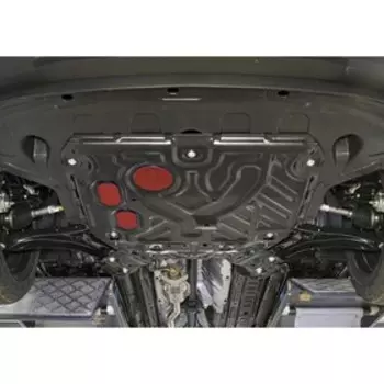 Защита картера и КПП АвтоБРОНЯ (усиленная) для Hyundai Creta (V - 1.6; 2.0) 2016-н.в., крепеж в комплекте, сталь, 1 мм, 111.02360.1.1