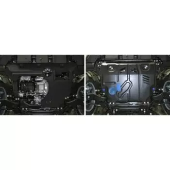 Защита картера и КПП Rival для Lexus NX 200 2014-2017 2017-н.в., сталь 1.8 мм, с крепежом, 111.3211.1