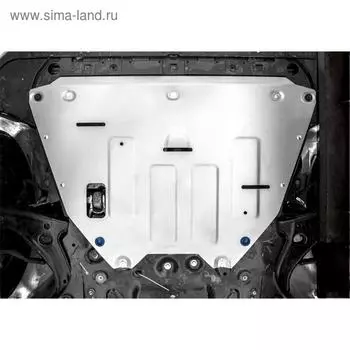 Защита картера и КПП Rival для Volvo XC40 4WD 2017-н.в., штампованная, алюминий 3 мм, с крепежом, 333.5913.1