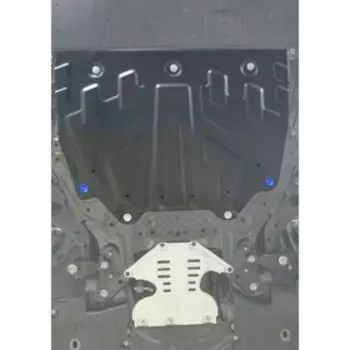 Защита картера и КПП Rival увеличенная, для Mazda 3 BM 2013-2018/6 GJ 2012-2018 2018-н.в./CX-5 I, II 2011-2017 2017-н.в./CX-9 II 2016-н.в., сталь 1.8