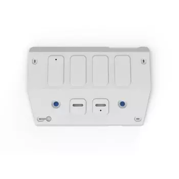 Защита картера Rival для FAW Bestune T55 2021-н.в., алюминий 3 мм, с крепежом, штампованная