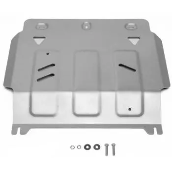 Защита картера Rival для Fiat Fullback 2016-н.в./Mitsubishi L200 V 2015-2019 2018-н.в./Pajero Sport III 2016-н.в., штампованная, алюминий 6 мм, с крепежом, 2333.4041.1.6