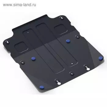 Защита картера Rival для Genesis G70 4WD 2018-н.в./Kia Stinger 4WD 2017-н.в., сталь 1.8 мм, с крепежом, 111.2841.1