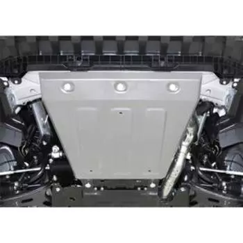 Защита картера Rival для Subaru XV II 4WD 2017-н.в., штампованная, алюминий 4 мм, с крепежом, 333.5432.1