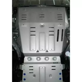 Защита картера Rival для Volkswagen Amarok 2010-2019, штампованная, алюминий 6 мм, с крепежом, 2333.5836.1.6