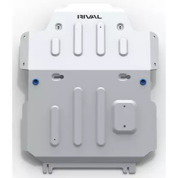 Защита картера Rival, Toyota Land Cruiser 300 (V - 3.5; 4.0) 2021-н.в., алюминий 6 мм, с крепежом, штампованная, 2333.9551.1.6