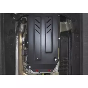 Защита КПП и РК АвтоБРОНЯ для Kia Stinger 4WD (V - 2.0T; 3.3T) 2017-н.в., сталь 1.8 мм, с крепежом, 111.02844.1