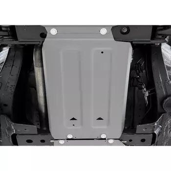 Защита КПП Rival для Great Wall Poer 2021-н.в., алюминий 3 мм, с крепежом, штампованная