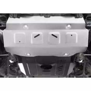 Защита радиатора и картера Rival (часть 1) для Toyota Fortuner (V - 2.8d; 2.7) 4WD 2017-н.в./Toyota Hilux (V - 2.4d; 2.8d) 4WD 2015-н.в., алюминий 4 м