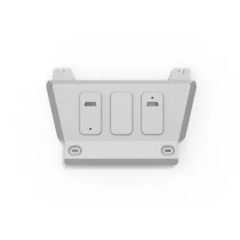 Защита редуктора Rival для Changan Hunter Plus 2023-н.в., алюминий 3 мм, с крепежом, штампованная