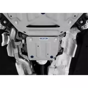 Защита РК Rival для Audi Q8 2019-н.в., al 4mm, с крепежом, 333.0349.1