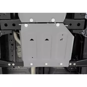 Защита РК Rival для Great Wall Poer 2021-н.в., алюминий 3 мм, с крепежом, штампованная