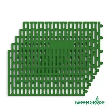 Защита стволов деревьев, кустарников и цветов, 21 35 см, набор 5 шт., зелёный