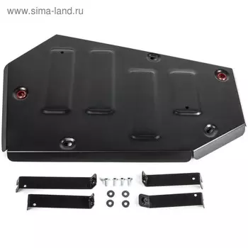 Защита топливного бака АвтоБРОНЯ для Volkswagen Tiguan II FWD (V - 1.4 (125/150 л.с.)) 2016-н.в., сталь 1.5 мм, с крепежом, 111.05121.1