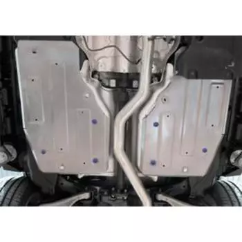 Защита топливного бака Rival для Mercedes-Benz GL-klasse X166 350d, 2012-2016/GLS-klasse X166 350d, 400, 500, 2015-2019, штампованная, алюминий 4 мм,