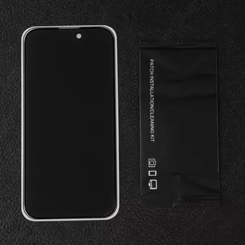 Защитное стекло для iPhone 14 Pro, антишпион, 9H, 0.33 мм, чёрное