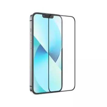 Защитное стекло Hoco A26, для iPhone 13/13 Pro,с защитной сеткой для микрофона, черная рамка