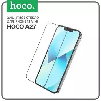 Защитное стекло Hoco A27, для iPhone 13 mini, анти отпечатки, анти царапины, чёрное
