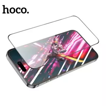 Защитное стекло Hoco для Iphone 15 Pro, Full-screen, 0.4 мм, полный клей