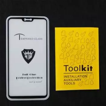 Защитное стекло Innovation 2D, для OnePlus 6, полный клей, чёрная рамка