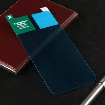 Защитное стекло Krutoff для iPhone 14, гибридное, полный клей