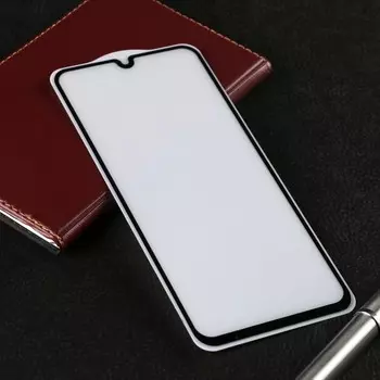 Защитное стекло Krutoff для Tecno Spark 8/8P, полный клей, чёрное