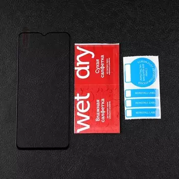 Защитное стекло mObility, для Infinix Note 12 VIP, полный клей, черное